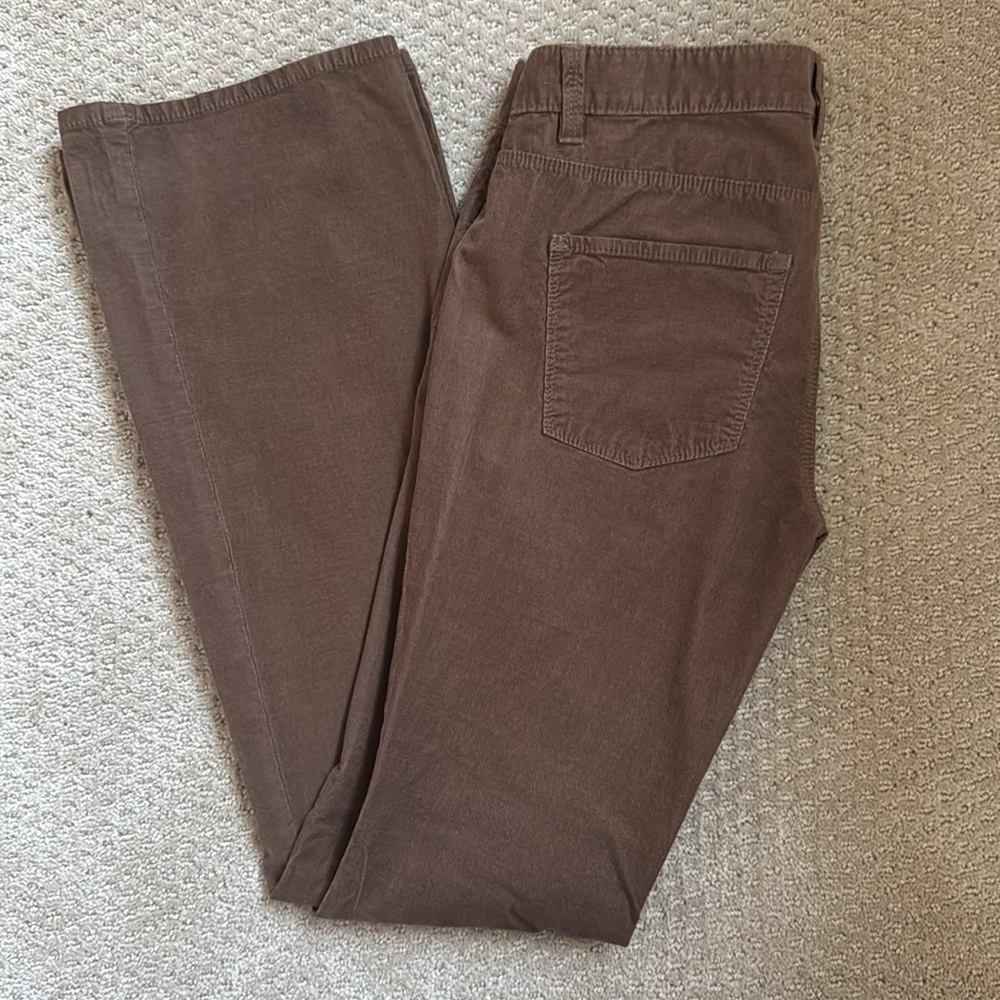 Ann Taylor Denim Vintage Tan Corduroy Modern Boot Cut Jeans